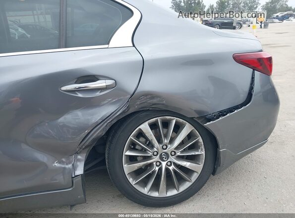 JN1EV7AP4JM365290 2018 INFINITI Q50 Gray Vista frontal