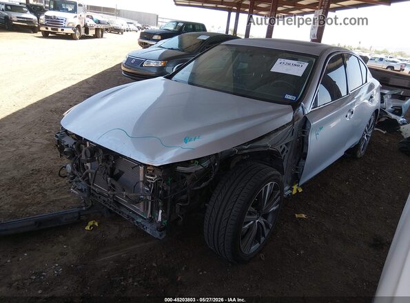 JN1EV7AP4JM365483 2018 INFINITI Q50 Серебряный Передняя левая четверть