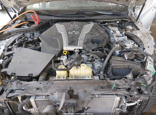 JN1EV7AP4JM365483 2018 INFINITI Q50 Серебряный Вид сзади