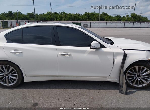 JN1EV7AP4LM206692 2020 INFINITI Q50 White Вид щитка приладів
