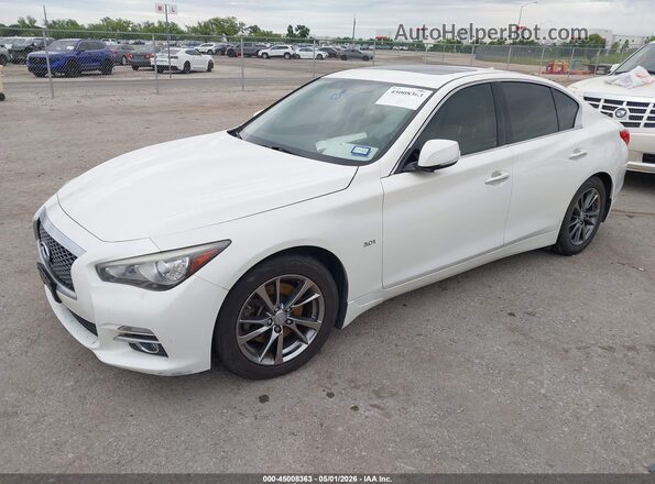 JN1EV7AP5HM740324 2017 INFINITI Q50 White Առջևի ձախ երեք քառորդ տեսարան