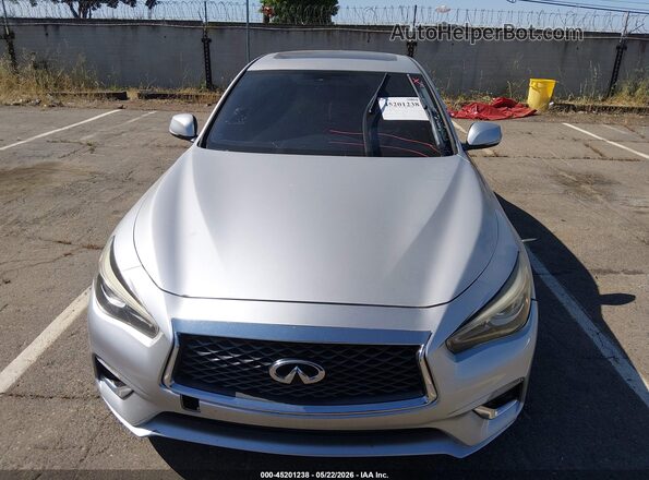 JN1EV7AP5JM361975 2018 INFINITI Q50 Серебряный Вид щитка приборов