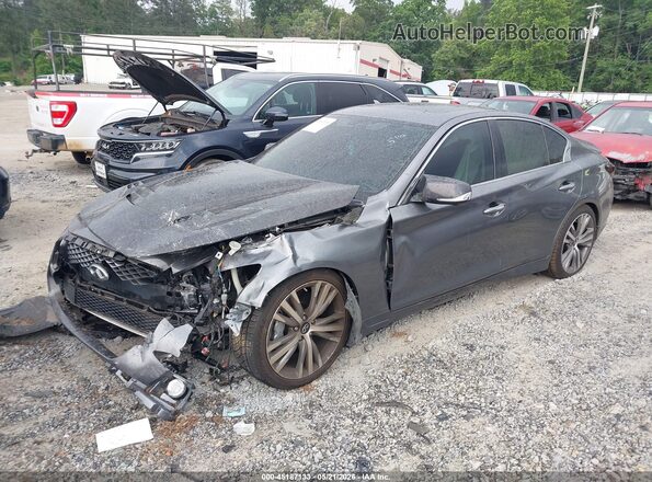 JN1EV7AP5KM542866 2019 INFINITI Q50 Black წინა მარცხენა ხედი სამი მეოთხედიდან