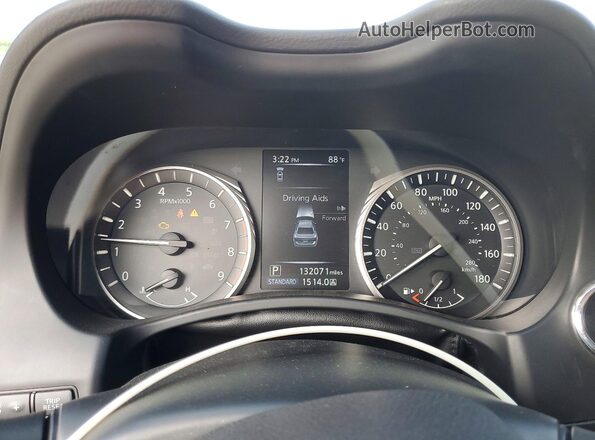 JN1EV7AP5LM207284 2020 INFINITI Q50 Black Вид щитка приладів