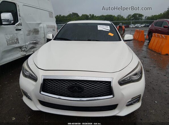 JN1EV7AP8HM738468 2017 INFINITI Q50 White Vista del cuadro de instrumentos