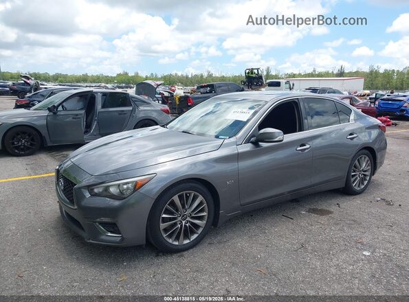 JN1EV7AP8JM360707 2018 INFINITI Q50 Серый Передняя левая четверть