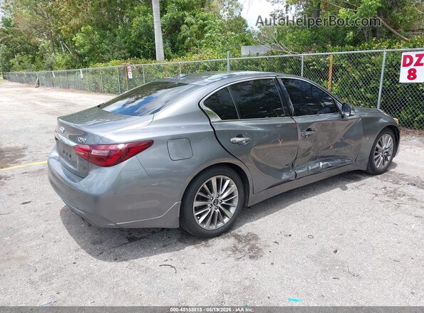JN1EV7AP8JM360707 2018 INFINITI Q50 Серый Задняя правая четверть