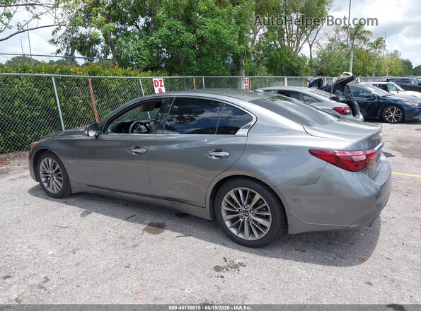 JN1EV7AP8JM360707 2018 INFINITI Q50 Серый Задняя левая четверть