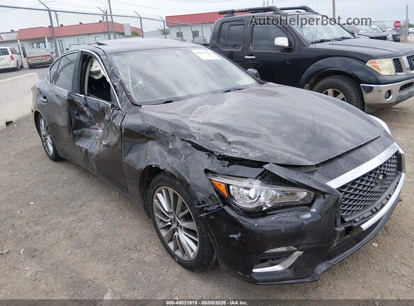 JN1EV7AP8JM591879 2018 INFINITI Q50 Black Widok z przodu