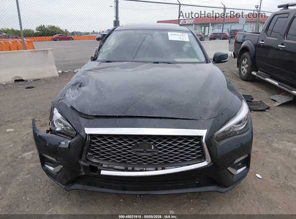 JN1EV7AP8JM591879 2018 INFINITI Q50 Black Widok zestawu wskaźników