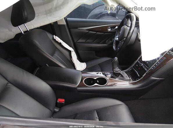 JN1EV7AP8JM591879 2018 INFINITI Q50 Black Widok wnętrza z przodu