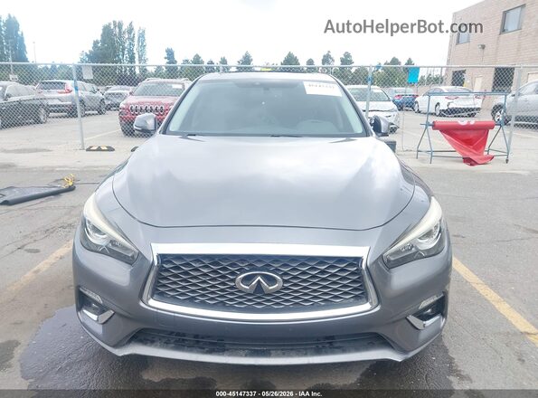 JN1EV7AP8JM592062 2018 INFINITI Q50 Gray Vista frontal
