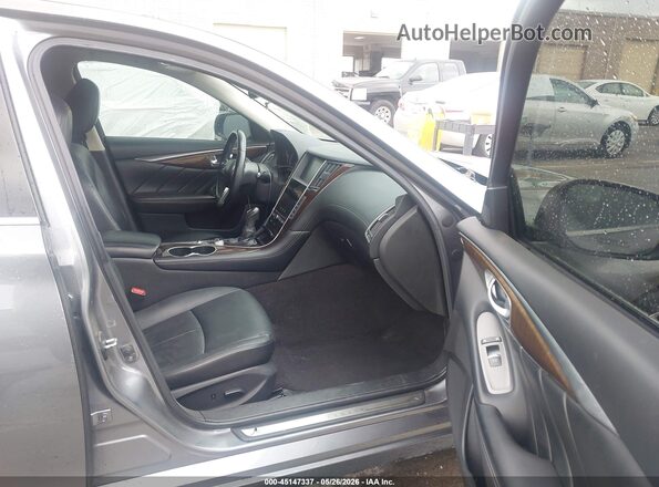 JN1EV7AP8JM592062 2018 INFINITI Q50 Gray Vista interior delantera