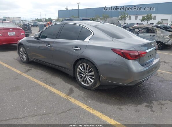 JN1EV7AP8JM592062 2018 INFINITI Q50 Gray Trasero izquierdo