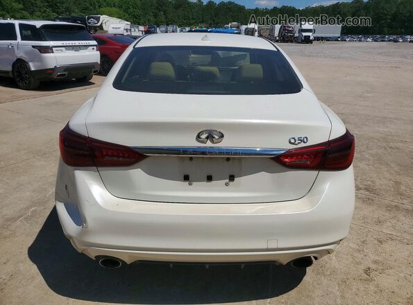 JN1EV7AP9KM510213 2019 INFINITI Q50 White Вид ззаду