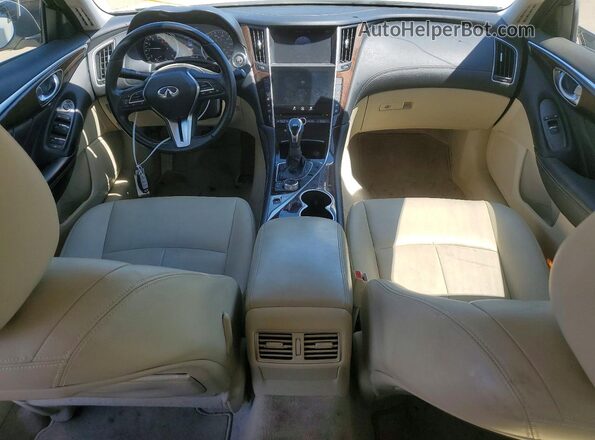 JN1EV7AP9KM510213 2019 INFINITI Q50 White Вид панелі приладів