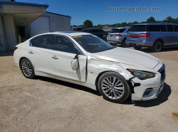 JN1EV7AP9KM510213 2019 INFINITI Q50 White Передня права чверть