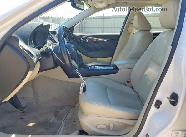 JN1EV7AP9KM510213 2019 INFINITI Q50 White Вид салону спереду