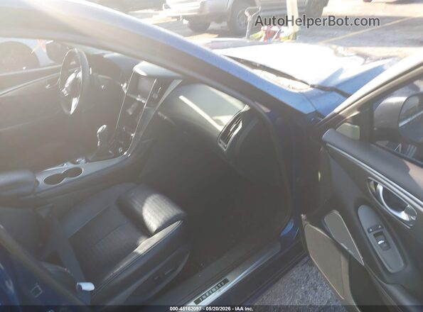 JN1EV7AP9KM516268 2019 INFINITI Q50 Blue წინა სალონის ხედი