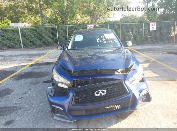 JN1EV7AP9KM516268 2019 INFINITI Q50 Blue ხელსაწყოთა პანელის ხედი