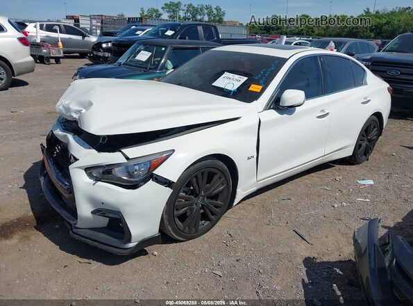 JN1EV7AP9KM540943 2019 INFINITI Q50 White Front left