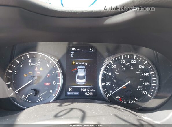 JN1EV7AP9KM540943 2019 INFINITI Q50 White Rear seats view