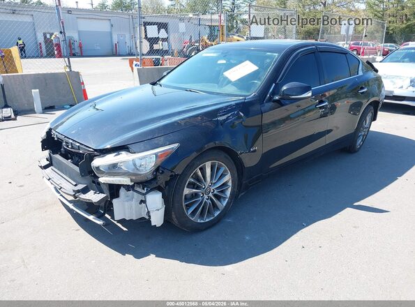 JN1EV7AP9KM543549 2019 INFINITI Q50 Black Vista tres cuartos delantera izquierda