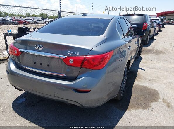 JN1EV7APXHM738326 2017 INFINITI Q50 Серый Задняя правая четверть