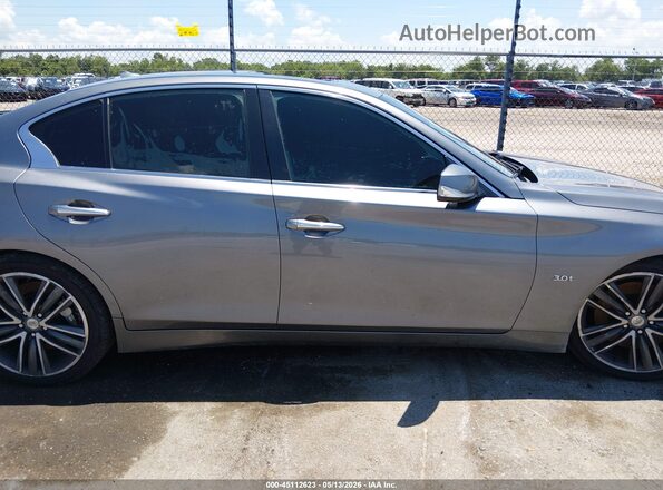 JN1EV7APXHM738326 2017 INFINITI Q50 Серый Вид задней части салона