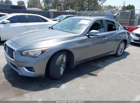 JN1EV7APXJM352205 2018 INFINITI Q50 Silver Передня ліва чверть