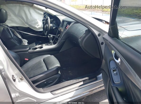 JN1EV7APXJM358571 2018 INFINITI Q50 Серый Вид салона спереди