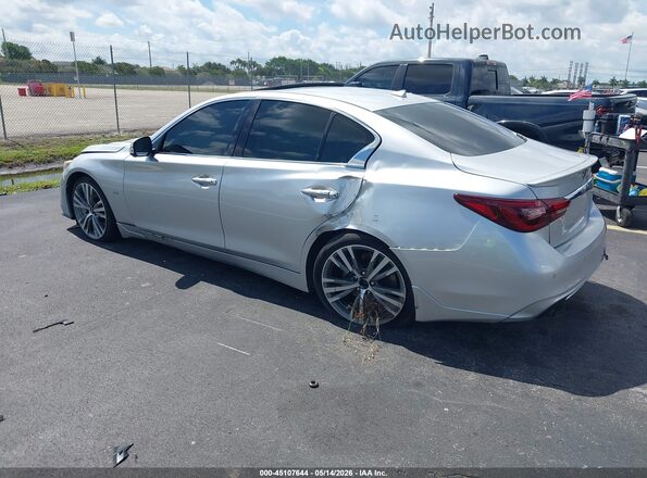 JN1EV7APXJM358571 2018 INFINITI Q50 Серый Задняя левая четверть