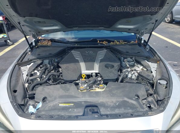 JN1EV7APXJM358571 2018 INFINITI Q50 Серый Вид сзади