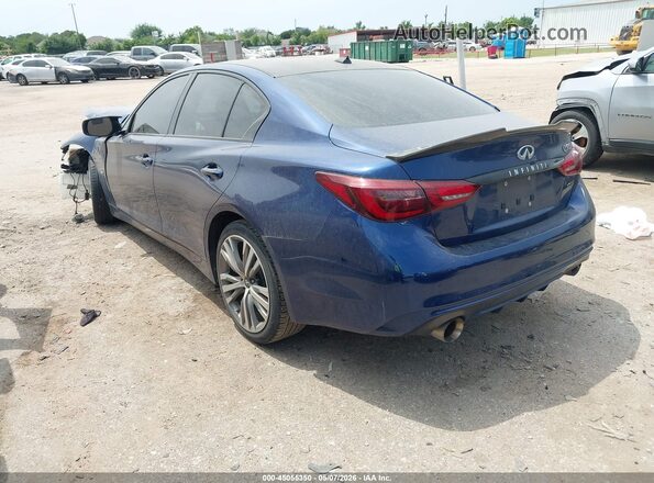 JN1EV7APXJM364502 2018 INFINITI Q50 Blue უკანა მარცხენა