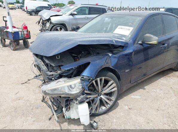 JN1EV7APXJM364502 2018 INFINITI Q50 Blue წინა ხედი