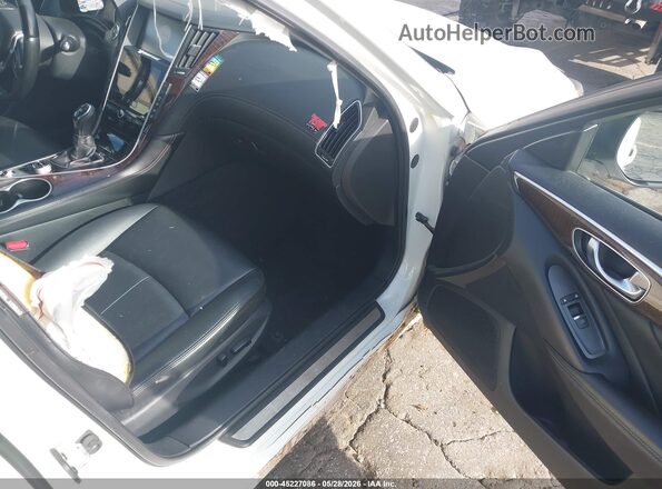 JN1EV7AR1KM558127 2019 INFINITI Q50 White წინა სალონის ხედი