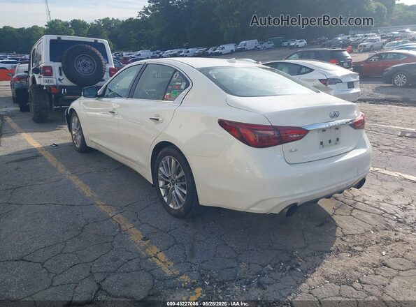 JN1EV7AR1KM558127 2019 INFINITI Q50 White უკანა მარცხენა