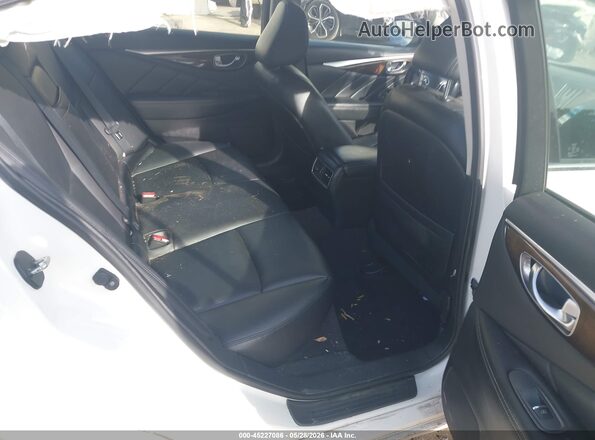 JN1EV7AR1KM558127 2019 INFINITI Q50 White VIN კოდის სტიკერის ხედი