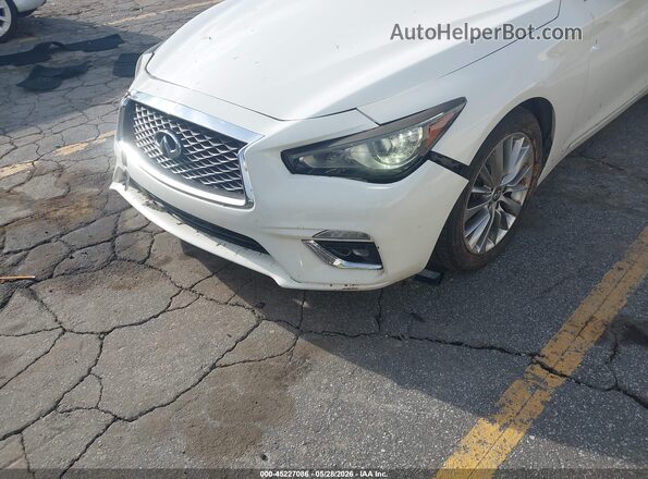 JN1EV7AR1KM558127 2019 INFINITI Q50 White წინა ხედი