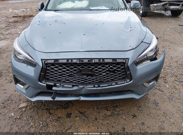 JN1EV7AR2JM442031 2018 INFINITI Q50 Light Blue Դիմացի տեսք