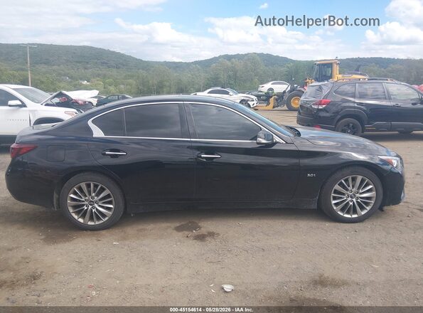 JN1EV7AR2KM554734 2019 INFINITI Q50 Black Widok wnętrza z tyłu