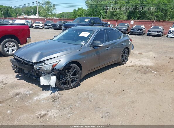 JN1EV7AR2KM591461 2019 INFINITI Q50 Gray Vista tres cuartos delantera izquierda