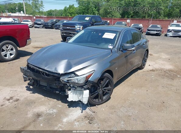 JN1EV7AR2KM591461 2019 INFINITI Q50 Gray Vista frontal