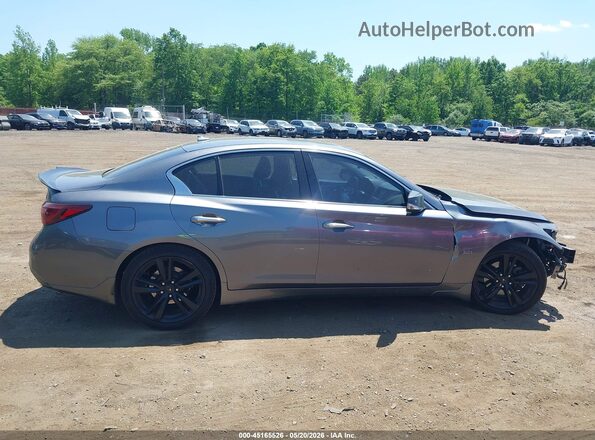 JN1EV7AR2KM591461 2019 INFINITI Q50 Gray Vista interior trasera