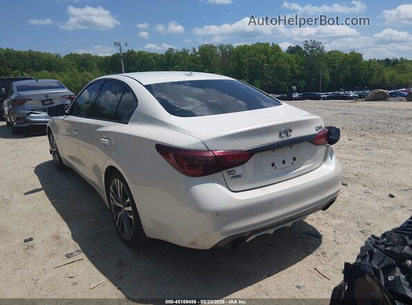 JN1EV7AR3JM433287 2018 INFINITI Q50 Белый Задняя левая четверть