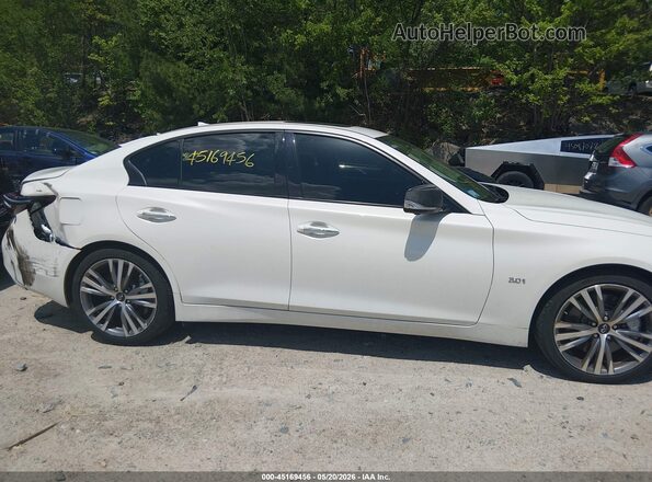 JN1EV7AR3JM433287 2018 INFINITI Q50 Белый Вид задней части салона