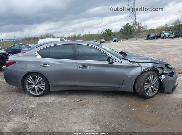 JN1EV7AR3KM550532 2019 INFINITI Q50 Gray სალონის 360-გრადუსიანი ხედი