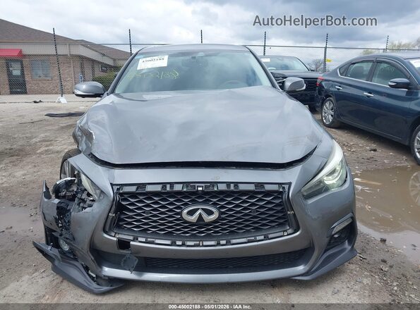 JN1EV7AR3KM550532 2019 INFINITI Q50 Gray უკანა სალონის ხედი