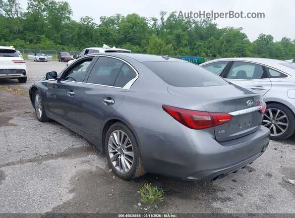 JN1EV7AR4JM440314 2018 INFINITI Q50 Серый Задняя левая четверть