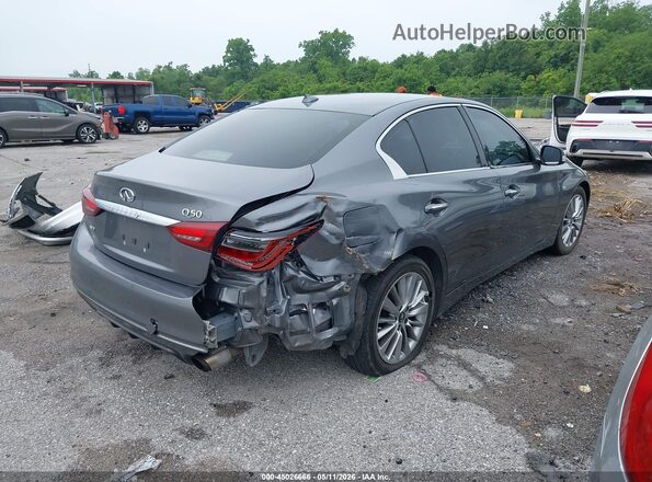 JN1EV7AR4JM440314 2018 INFINITI Q50 Серый Задняя правая четверть